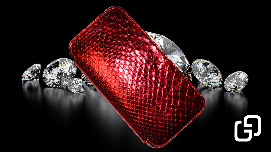 Case (чехол) GG® Для iPhone Xs/11/12 Pro (Red Piton) 2020 натуральная кожа питона